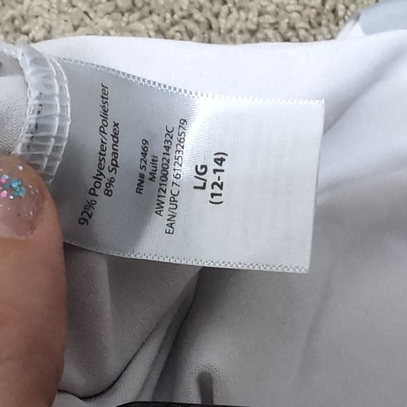 4/$12 Athletic Works Light Gray Camo Print Workout Tank Top size Large - Picture 8 of 8